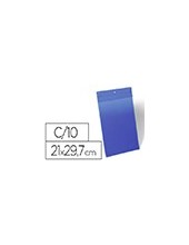 FUNDA DURABLE MAGNETICA 210X297MM.PLASTICO AZ.VENTANA TPTE.PACK 10UD. 2