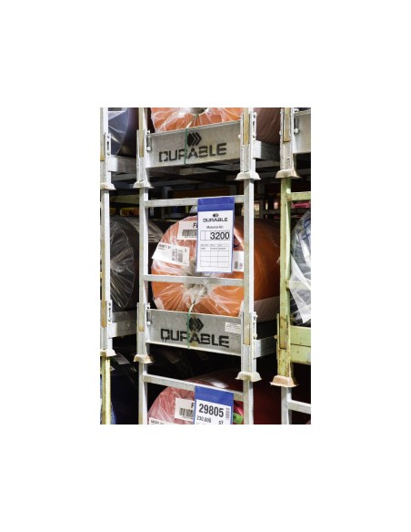 FUNDA DURABLE MAGNETICA 210X297MM.PLASTICO AZ.VENTANA TPTE.PACK 10UD.