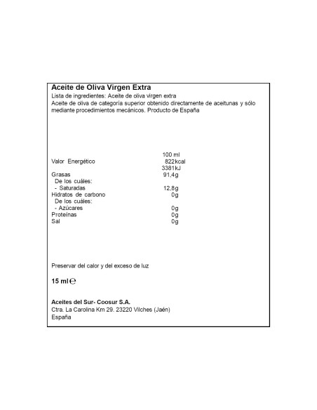 ACEITE OLIVA VIRGEN EXTRA LA ESPAÑOLA CAPSULA MONODOSIS 15 ML 120 UD.