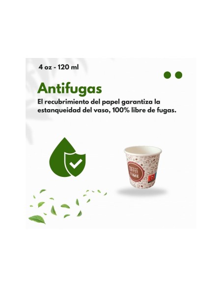 VASO TERMICO CARTON 120 CC PQ.50 UDS.
