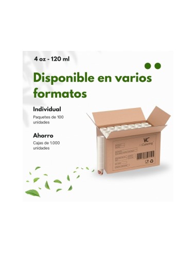 VASO TERMICO CARTON 120 CC PQ.50 UDS.