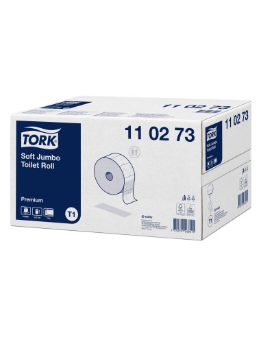 PAPEL HIGIENICO TORK JUMBO SUAVE 2 CAPAS 360 MT T1 PAQUETE 6 ROLLOS