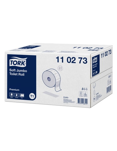 PAPEL HIGIENICO TORK JUMBO SUAVE 2 CAPAS 360 MT T1 PAQUETE 6 ROLLOS
