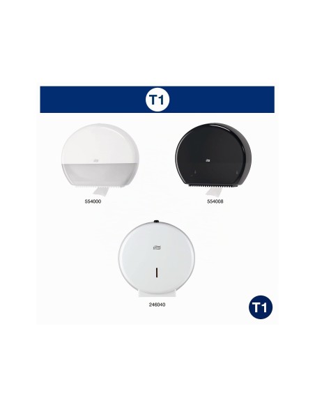 PAPEL HIGIENICO TORK JUMBO SUAVE 2 CAPAS 360 MT T1 PAQUETE 6 ROLLOS