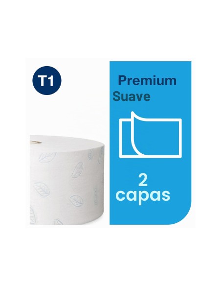 PAPEL HIGIENICO TORK JUMBO SUAVE 2 CAPAS 360 MT T1 PAQUETE 6 ROLLOS