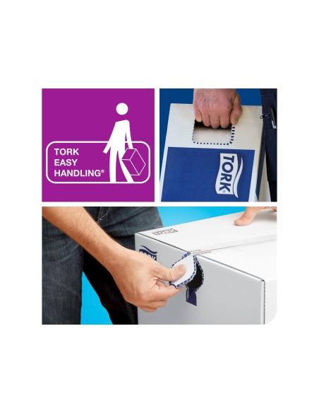 PAPEL HIGIENICO TORK JUMBO SUAVE 2 CAPAS 360 MT T1 PAQUETE 6 ROLLOS