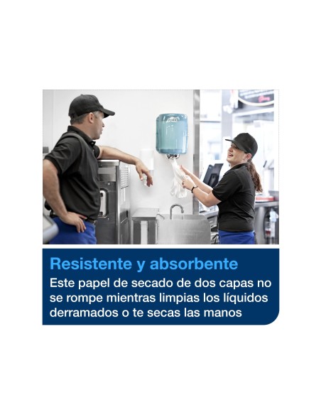 PAPEL SECAMANOS TORK EXTRA ANCHO 215MM.LARGO 160 MT 2 CAPAS M2 PQ.6UD