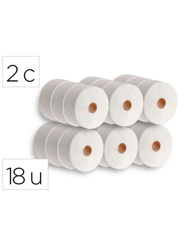 PAPEL HIGIENICO DAHI JUMBO 2 CAPAS BL.140MT.MANDRIL 45MM PK 18 ROLLOS