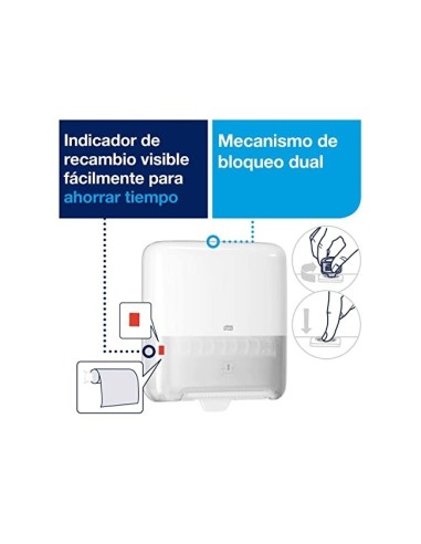 DISPENSADOR TORK MATIC ELEVATION H1 TOALLAS MANO ROLLO 372X337X203 MM