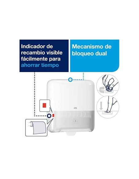 DISPENSADOR TORK MATIC ELEVATION H1 TOALLAS MANO ROLLO 372X337X203 MM