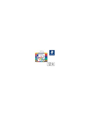 ROTULADOR STAEDTLER 3004 DOBLE PUNTA HAND LETTERING 12 UD.SURT.