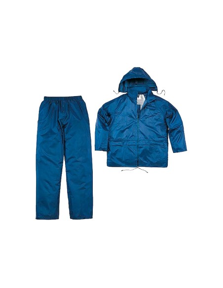 CONJUNTO LLUVIA DELTAPLUS 400 POLIESTER/PVC AZ.MAR. TALLA L