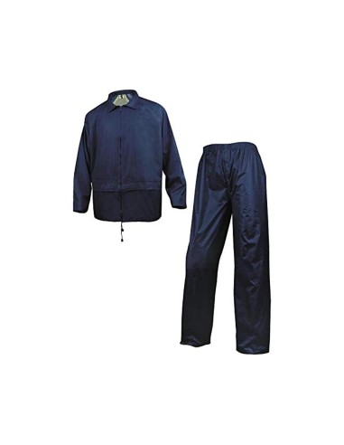 CONJUNTO LLUVIA DELTAPLUS 400 POLIESTER/PVC AZ.MAR. TALLA M