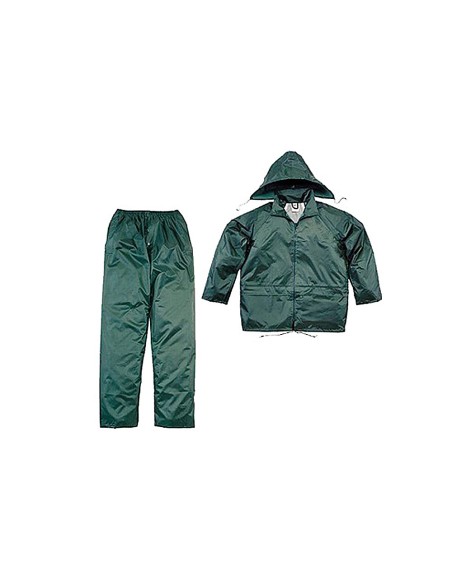 CONJUNTO LLUVIA DELTAPLUS 400 POLIESTER/PVC VE. TALLA L