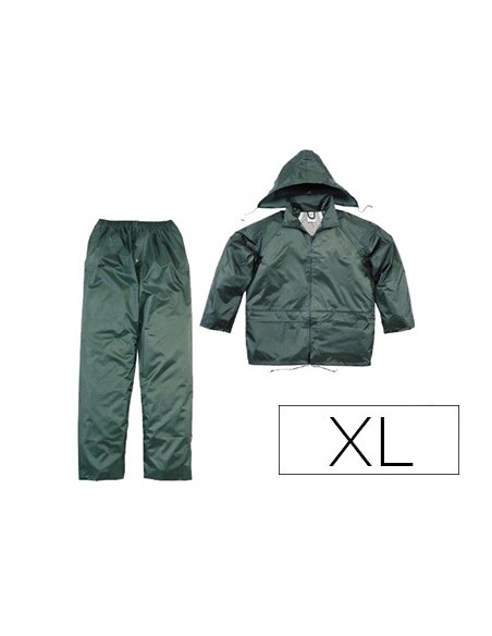 CONJUNTO LLUVIA DELTAPLUS 400 POLIESTER/PVC VE. TALLA XL