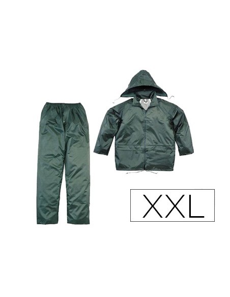 CONJUNTO LLUVIA DELTAPLUS 400 POLIESTER/PVC VE. TALLA XXL
