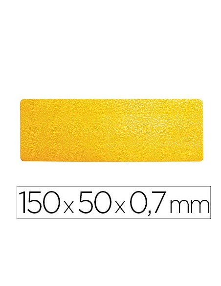 SIMBOLO ADHESIVO PVC LINEA DELIMITACION SUELO AM. 150X50X0,7MM.10UD.