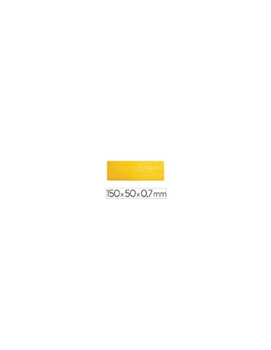 SIMBOLO ADHESIVO PVC LINEA DELIMITACION SUELO AM. 150X50X0,7MM.10UD.