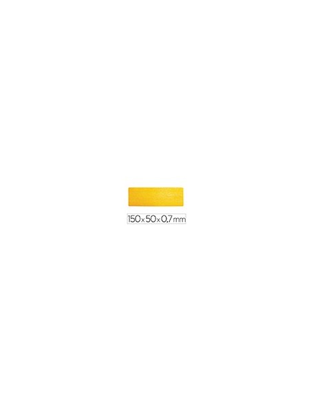 SIMBOLO ADHESIVO PVC LINEA DELIMITACION SUELO AM. 150X50X0,7MM.10UD.