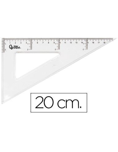 CARTABON 20 CM PLASTICO CRISTAL