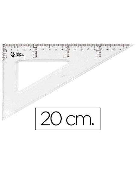 CARTABON 20 CM PLASTICO CRISTAL