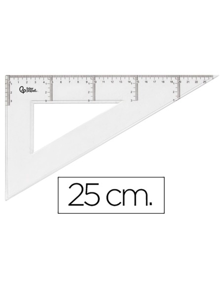 CARTABON 25 CM PLASTICO CRISTAL