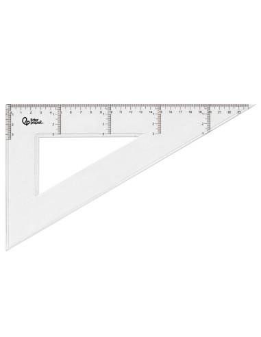 CARTABON 25 CM PLASTICO CRISTAL