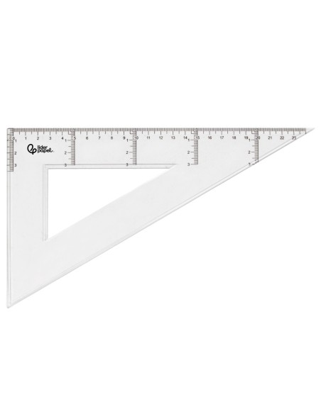 CARTABON 25 CM PLASTICO CRISTAL