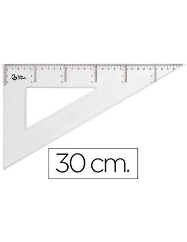 CARTABON 30 CM PLASTICO CRISTAL