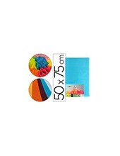 PAPEL SEDA CELESTE 52X76 CM 18 GR PAQUETE 25 H. 2