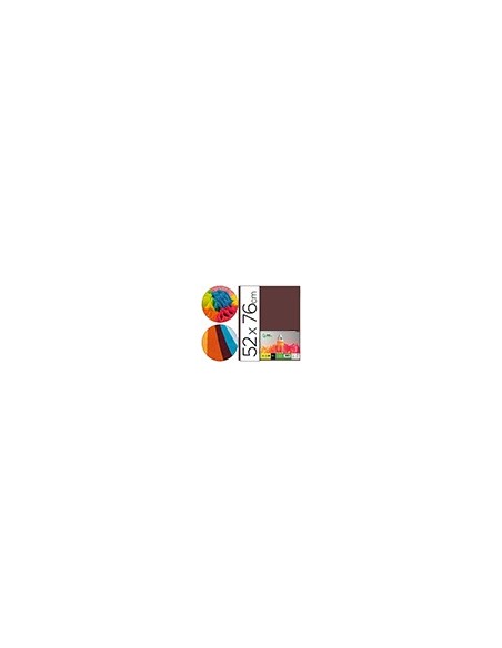 PAPEL SEDA MARRON 52X76 CM 18 GR PAQUETE 25 H.