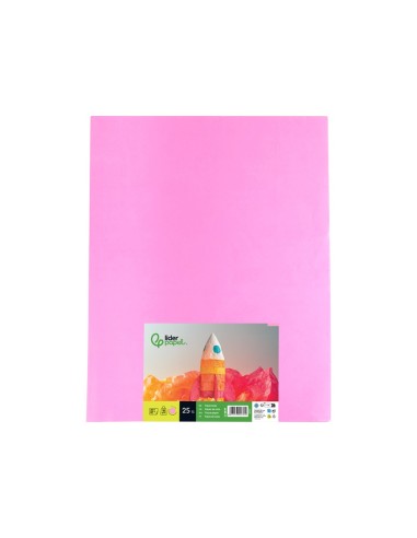 PAPEL SEDA ROSA 52X76 CM 18 GR PAQUETE 25 H.