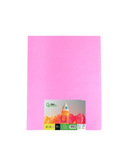 PAPEL SEDA ROSA 52X76 CM 18 GR PAQUETE 25 H.