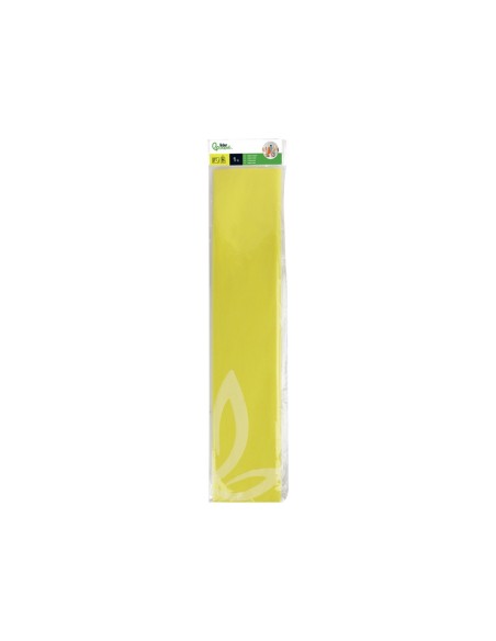 PAPEL CRESPON 0.50 X 2.50 MT AMARILLO ENCELOFANADO