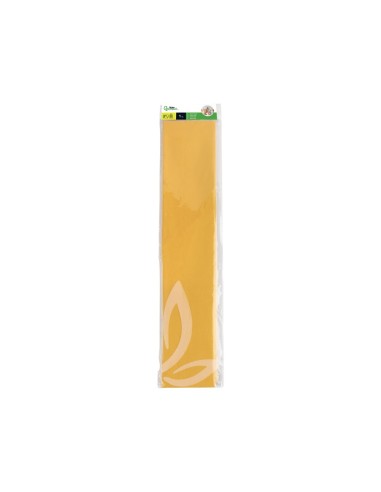 PAPEL CRESPON 0.50 X 2.50 MT AMARILLO ORO ENCELOFANADO