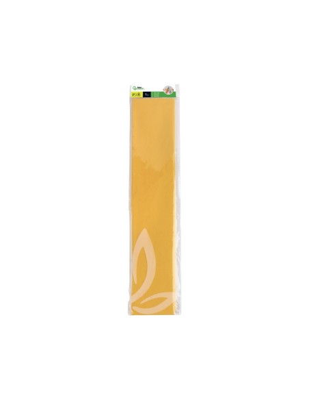 PAPEL CRESPON 0.50 X 2.50 MT AMARILLO ORO ENCELOFANADO