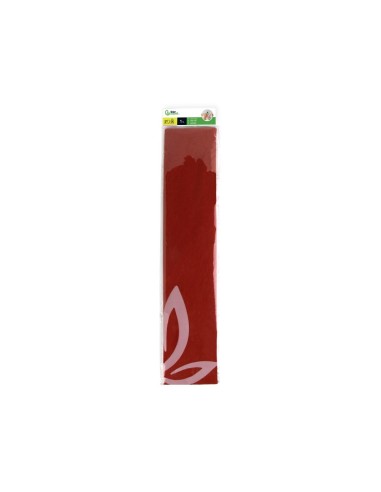 PAPEL CRESPON 0.50 X 2.50 MT ROJO ENCELOFANADO