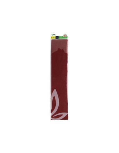 PAPEL CRESPON 0.50 X 2.50 MT BURDEOS ENCELOFANADO