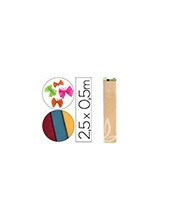 PAPEL CRESPON 0.50 X 2.50 MT SALMON ENCELOFANADO 2