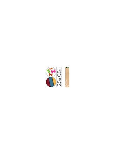 PAPEL CRESPON 0.50 X 2.50 MT SALMON ENCELOFANADO
