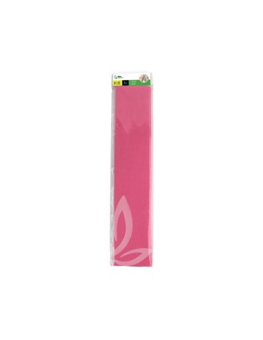 PAPEL CRESPON 0.50 X 2.50 MT ROSA ENCELOFANADO