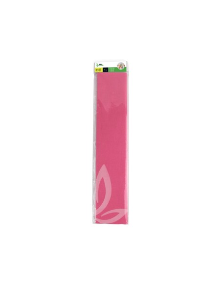 PAPEL CRESPON 0.50 X 2.50 MT ROSA ENCELOFANADO