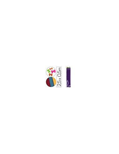 PAPEL CRESPON 0.50 X 2.50 MT VIOLETA ENCELOFANADO