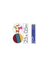 PAPEL CRESPON 0.50 X 2.50 MT AZUL FUERTE ENCELOFANADO 2