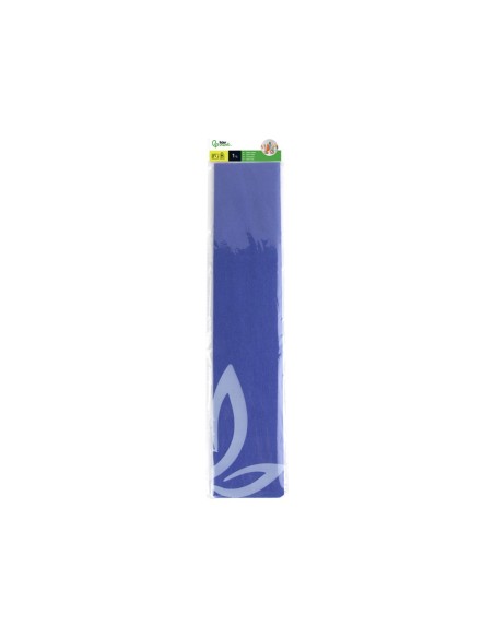 PAPEL CRESPON 0.50 X 2.50 MT AZUL FUERTE ENCELOFANADO