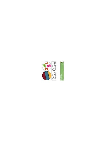 PAPEL CRESPON 0.50 X 2.50 MT VER CLARO ENCELOFANADO