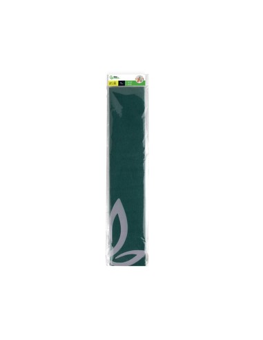 PAPEL CRESPON 0.50 X 2.50 MT VER OSCURO ENCELOFANADO