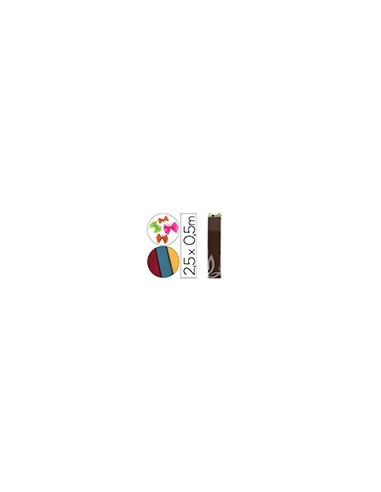 PAPEL CRESPON 0.50 X 2.50 MT MARRON ENCELOFANADO
