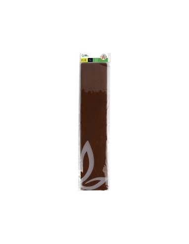 PAPEL CRESPON 0.50 X 2.50 MT MARRON ENCELOFANADO
