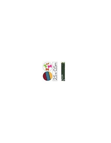PAPEL CRESPON 0.50 X 2.50 MT VER OLIVA ENCELOFANADO